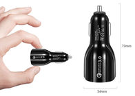 Araç Çift USB Bağlantı Noktası 36W 6A QC 3.0 Araç Şarj Cihazı